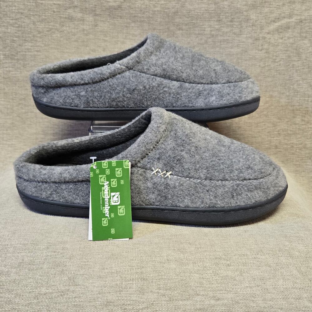 Newdenber Slipper NEW Gray Style N760i Slze US 9-10 Men's Cozy Warm NWT